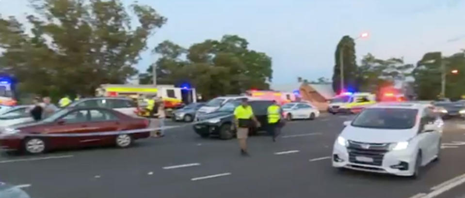 A 12-year-old boy in a Holden Captiva died at the scene. Photo: 7 News