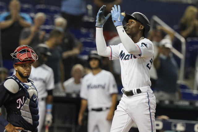 Chisholm, Aguilar each hit 2 HRs as Marlins down Astros 7-4 - The San Diego  Union-Tribune