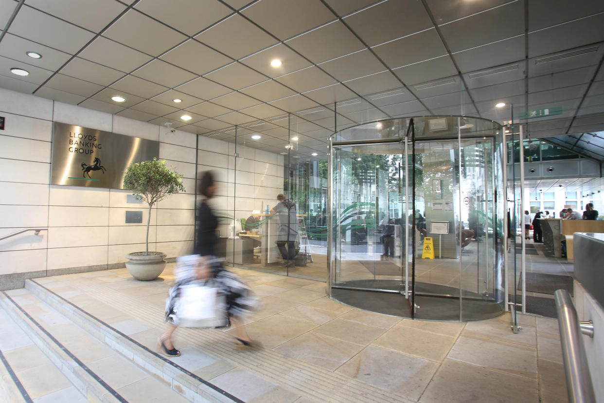 Lloyds banking group offices in Gresham Street in London. Photo: Philip Toscano/PA Images via Getty Images