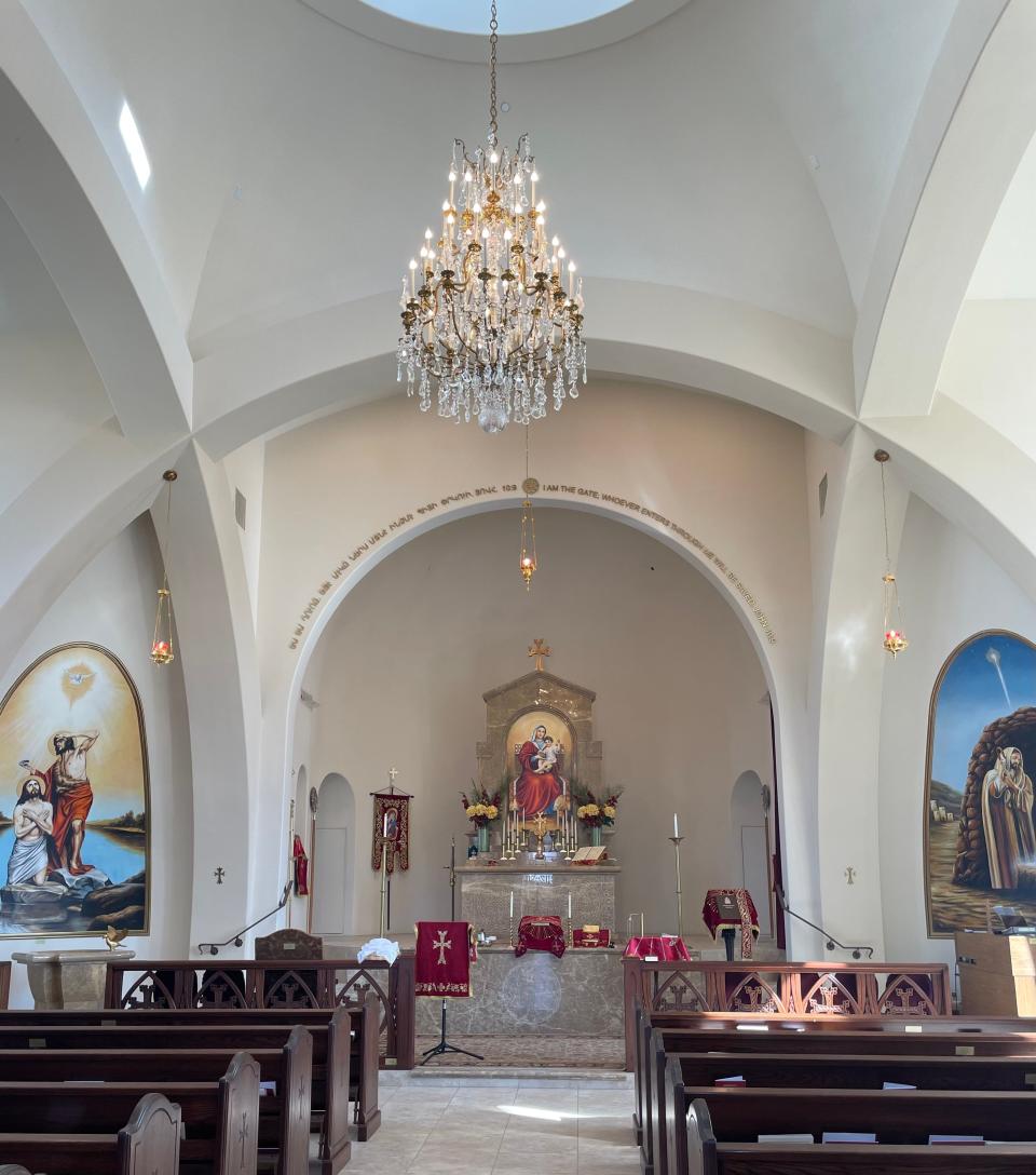 The inside of Saint Garabed Armenian Apostolic Church of the Desert in Rancho Mirage on Nov. 12, 2022.