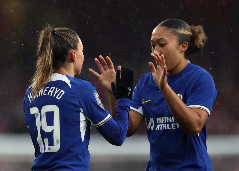 Chelsea are in Women's Champions League action tonight (PA)