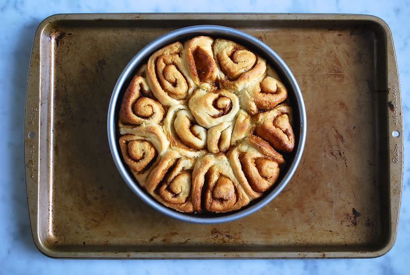 Whiskey Salted Caramel Cinnamon Rolls