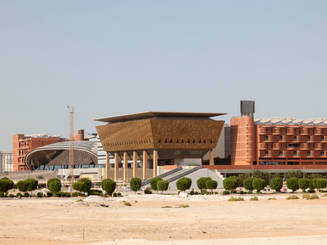 <p>Masdar City’s Institute of Science and Technology entire complex is built on the principles of renewable energy</p> (Getty Images/iStockphoto)