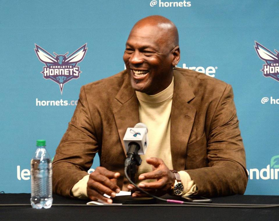 Michael Jordan, owner of the Charlotte Hornets, spoke to the media on Tuesday, Feb. 12, 2019 about the upcoming NBA All-Star game and what it means to the city of Charlotte.