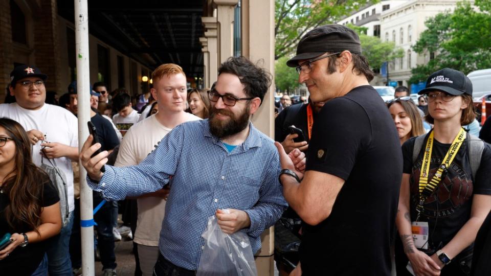 AUSTIN, TEXAS - MARCH 12:  Robert Rodriguez, meets fans at the Hypnotic (Work-in-Progress) screening during the 2023 SXSW Conference and Festivals at The Paramount Theater on March 12, 2023 in Austin, Texas.  (Photo by )