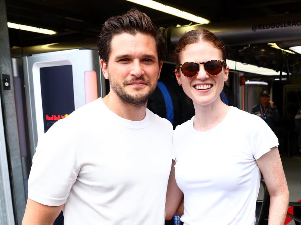 Rose Leslie and Kit Harington at the F1 Grand Prix in Monaco in 2022 (Mark Thompson/Getty Images)