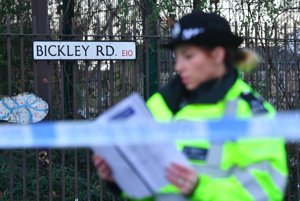 <em>Jayden was knocked down on Tuesday in Bickley Road, Leyton, and then stabbed several times by three attackers as he lay unconscious in the road (PA)</em>