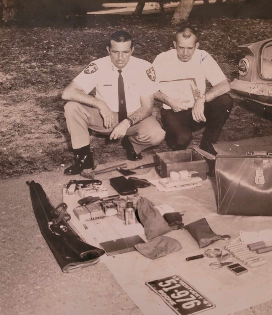 Deputy Sheriff Everett Fifield (left) in a photo taken on Nov. 27, 1967.