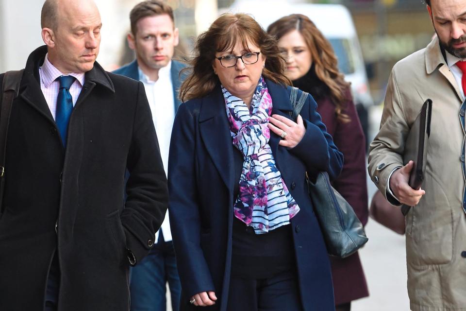 Charlotte Brown's family arrive at the old Bailey today (Jeremy Selwyn)