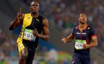 Bolt defended his title, remaining the fastest man in the world with a time of 9.80 seconds. Photo: Getty