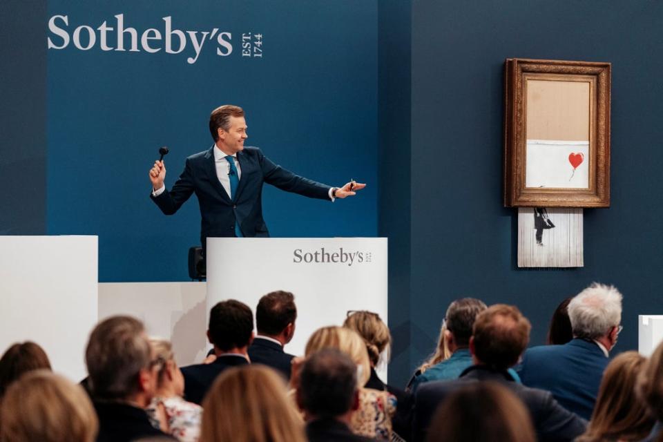 Love Is In The Bin being auctioned (Sotheby’s/PA) (PA Media)