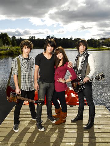 Jonas Brothers and Demi Lovato in Camp Rock
