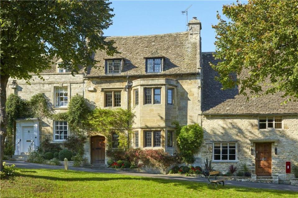 <p>Full of Cotswold charm, this six-bedroom house comes with a separate cottage, <a rel="nofollow noopener" href="http://www.housebeautiful.co.uk/garden/designs/a1671/garden-landscaping-paving-advice/" target="_blank" data-ylk="slk:landscaped garden;elm:context_link;itc:0;sec:content-canvas" class="link ">landscaped garden</a> and parking. Enjoying views over the market town of Burford and gorgeous Cotswold countryside, the property has four bathrooms and four reception rooms.</p><p><i>This property is available for £1,950,000 through <a rel="nofollow noopener" href="http://www.knightfrank.com/properties/residential/for-sale/the-hill-burford-oxfordshire-ox18/cho160314" target="_blank" data-ylk="slk:Knight Frank;elm:context_link;itc:0;sec:content-canvas" class="link ">Knight Frank</a>.</i></p>