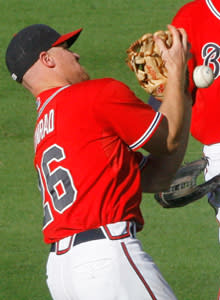 Brooks Conrad made postseason history with three costly errors against the Giants