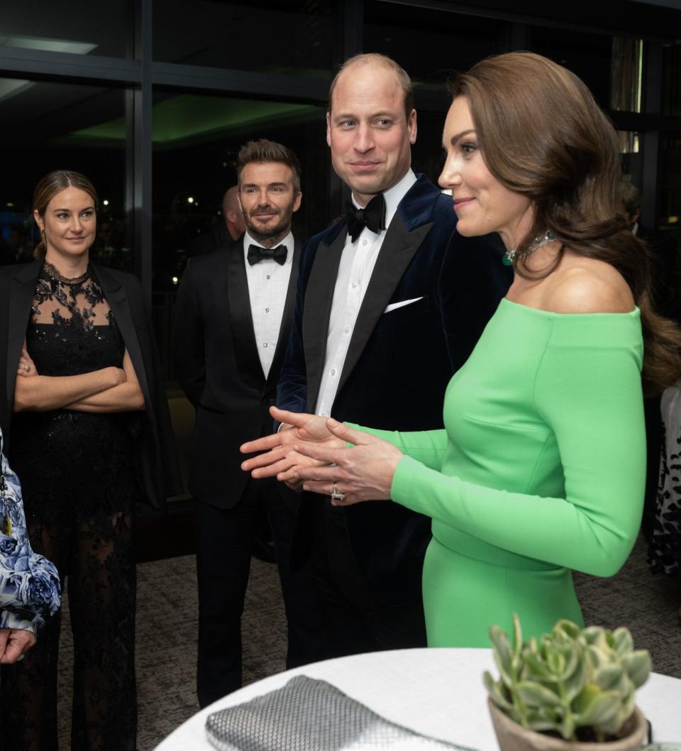 kate rents green gown from hurr for earthshot prize