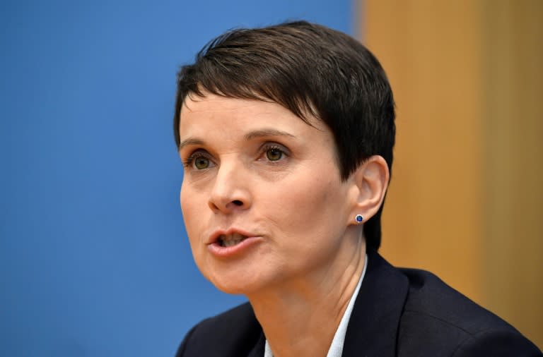 Frauke Petry stunned reporters by saying there was 'dissent' within the party and announced she would be serving as an independent MP