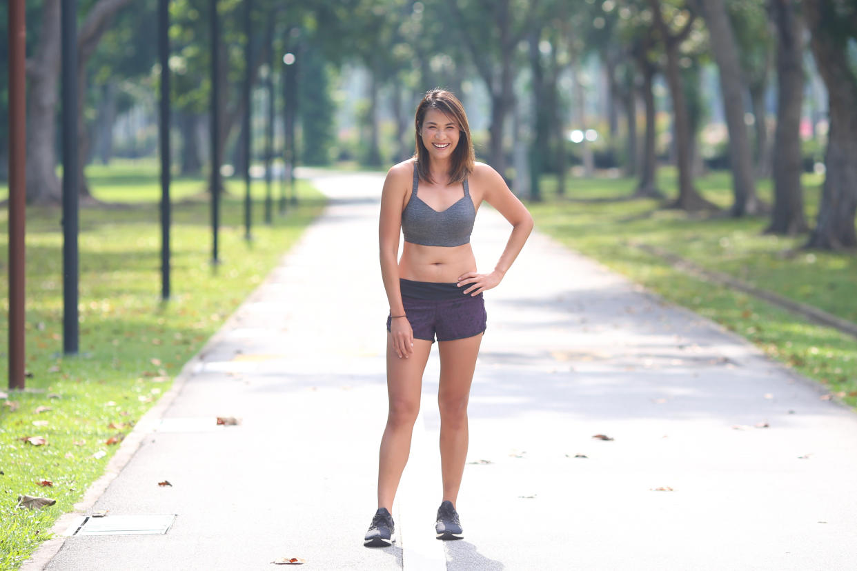 Su-Ann Heng is a former professional golfer. She is now a professional emcee and a TV/radio presenter. (PHOTO: Cheryl Tay)