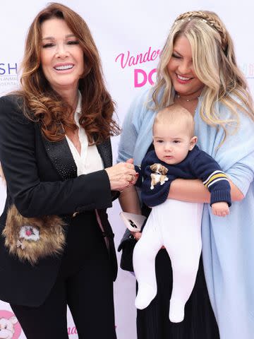 <p>David Livingston/Getty</p> Lisa Vanderpump, daughter Pandora Vanderpump Sabo and her son Theodore attend The Vanderpump Dog Foundation's 6th Annual World Dog Day event in May 2022 in West Hollywood, California