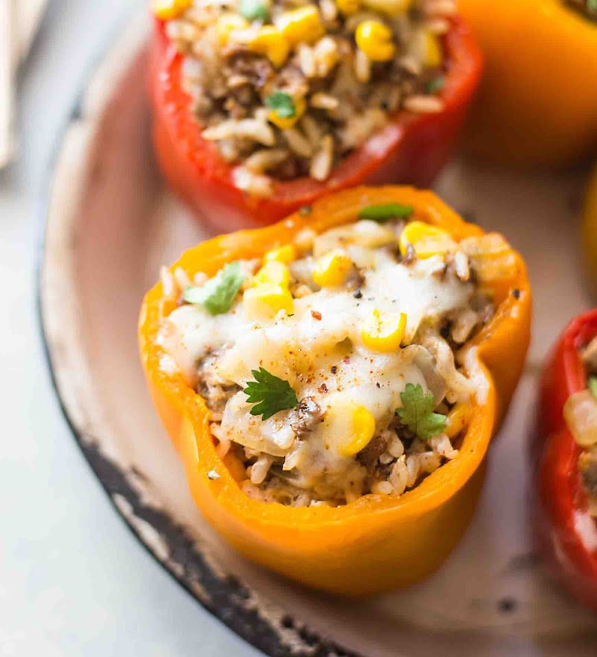 Cajun-Spiced Stuffed Peppers from Simply Recipes