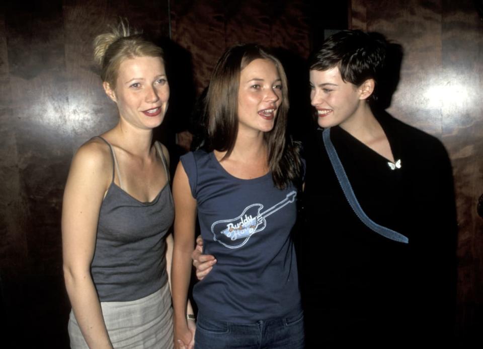 <div class="inline-image__caption"><p>Gwyneth Paltrow, Kate Moss, and Liv Tyler.</p></div> <div class="inline-image__credit">Ron Galella / Ron Galella Collection / Getty </div>