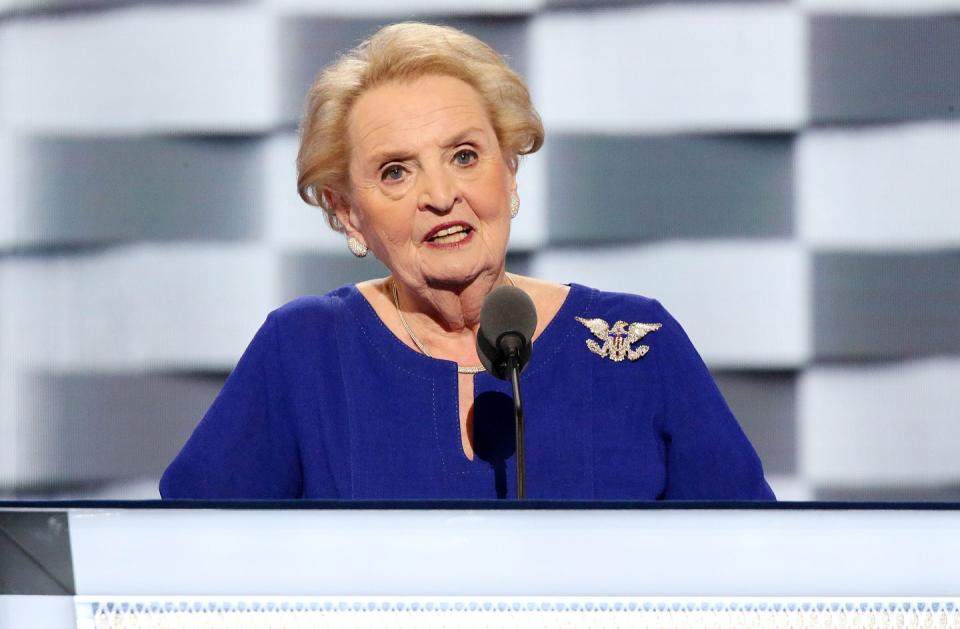 <p>In 1997, Albright made history by becoming the first female to be appointed as United States Secretary of State. She served under President Bill Clinton until 2001.</p>