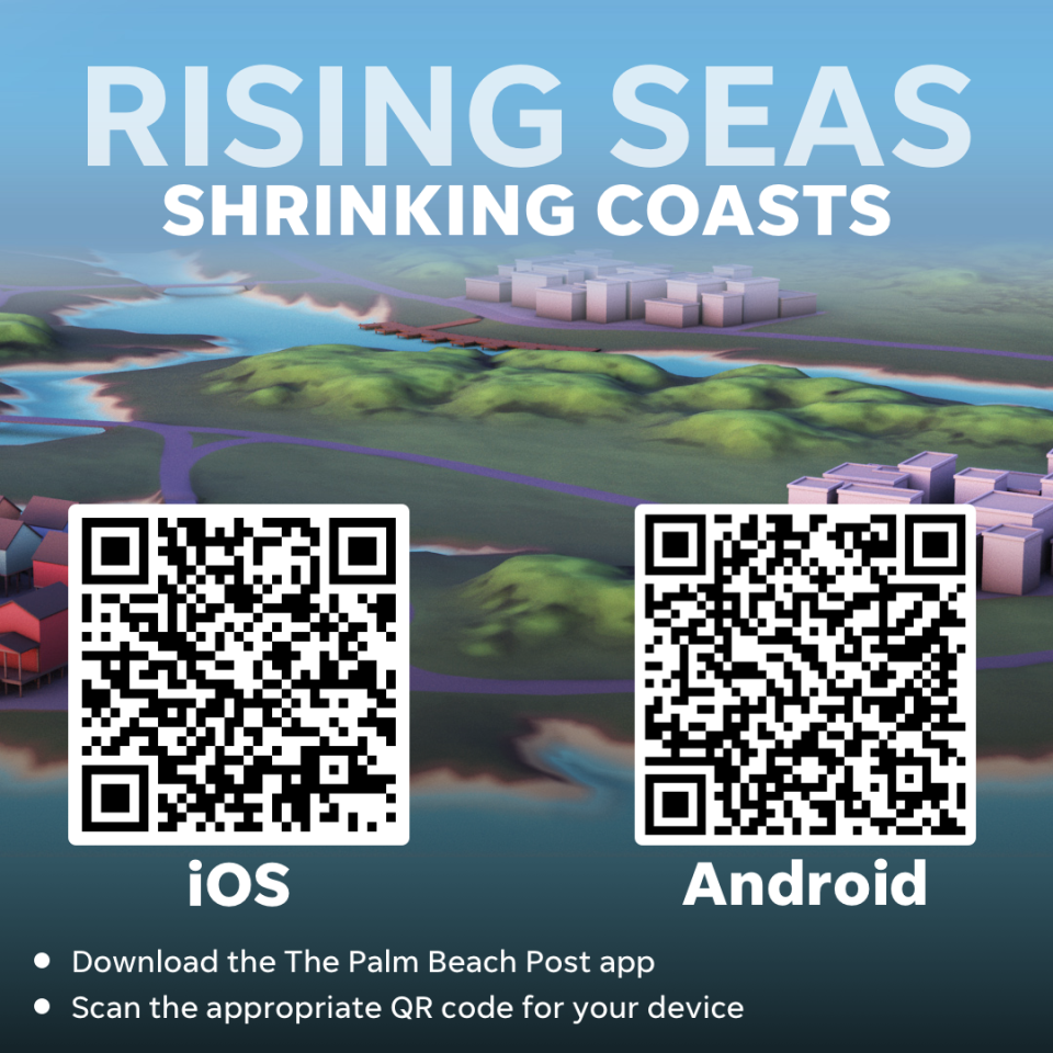 Rising seas, shrinking coasts Palm Beach Post QR codes