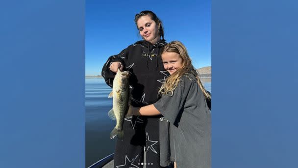 PHOTO: Selena Gomez and her sister Gracie pictured on a family fishing trip in a photo shared to Gomez's Instagram. (Selena Gomez/Instagram)