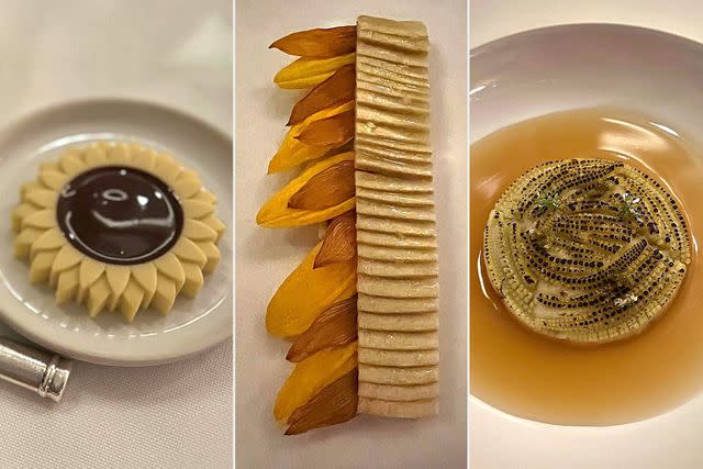 <p>Justin Long/ Instagram</p> Eleven Madison Park Dishes