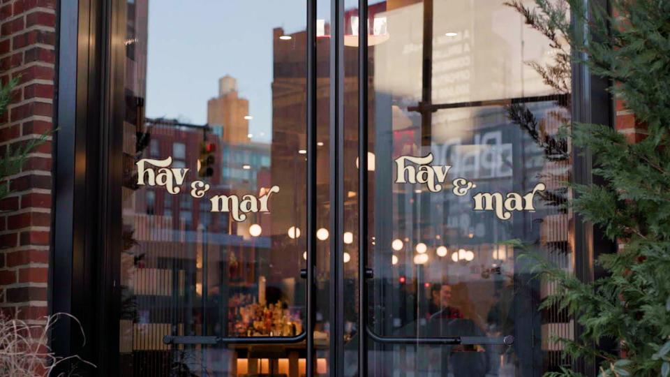 The exterior of Hav and Mar, Samuelsson's latest New York City establishment.