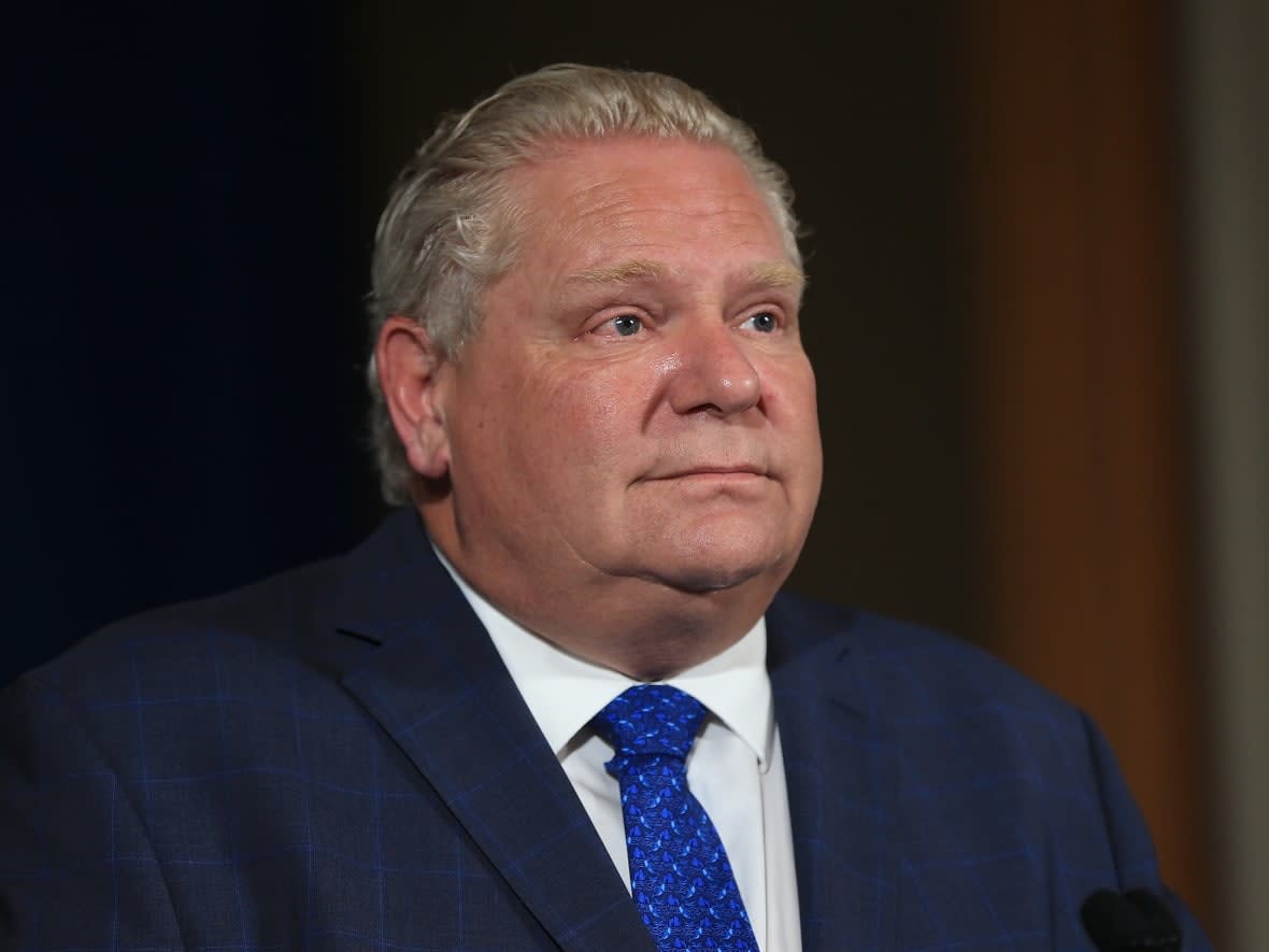 Premier Doug Ford on Friday called for the federal government to ban flights and travellers from countries where a new variant of COVID-19 has been found.  (Rene Johnston/Canadian Press - image credit)