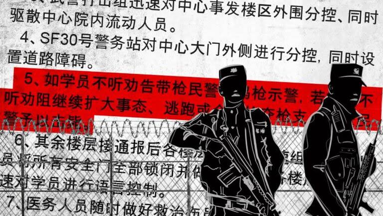 Los sistemas de control altamente coercitivos y potencialmente letales usados contra grupos minoritarios en los campos de internamiento de China fueron revelados en un alijo de documentos secretos compartidos con la BBC en 2022