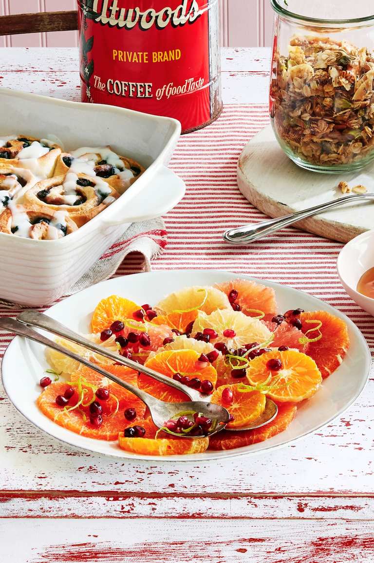 <p>Looking to add some bright color to your Christmas dinner spread? Check out this citrus salad that's topped with pomegranates.</p><p><strong><a href="https://www.countryliving.com/food-drinks/a29628208/honey-drizzled-citrus-salad-with-pistachio-poppy-seed-granola-recipe/" rel="nofollow noopener" target="_blank" data-ylk="slk:Get the recipe;elm:context_link;itc:0;sec:content-canvas" class="link ">Get the recipe</a>.</strong> </p>