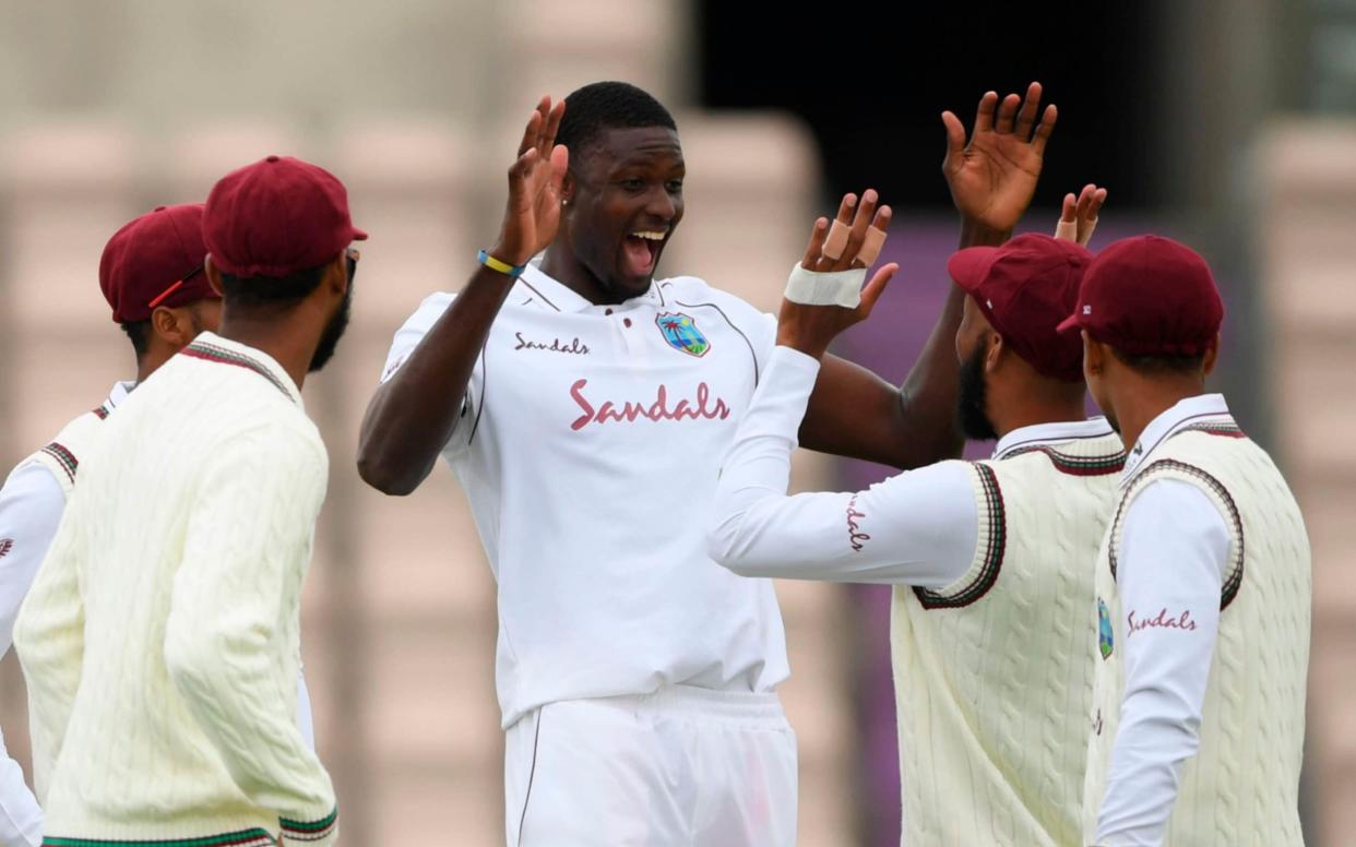 West Indies' captain Jason Holder led from the front and seized the moment for his team - AFP