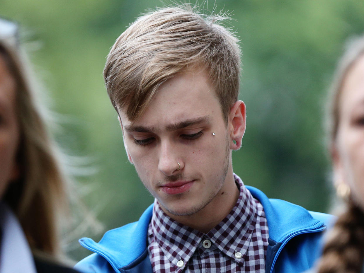 Charlie Alliston, 20, arrives at the Old Bailey before sentencing yesterday: PA