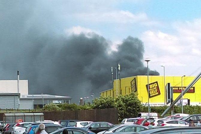 Edmonton fire: Smoke billows into the air as crews battle to stop the scrapyard blaze: London Fire Brigade