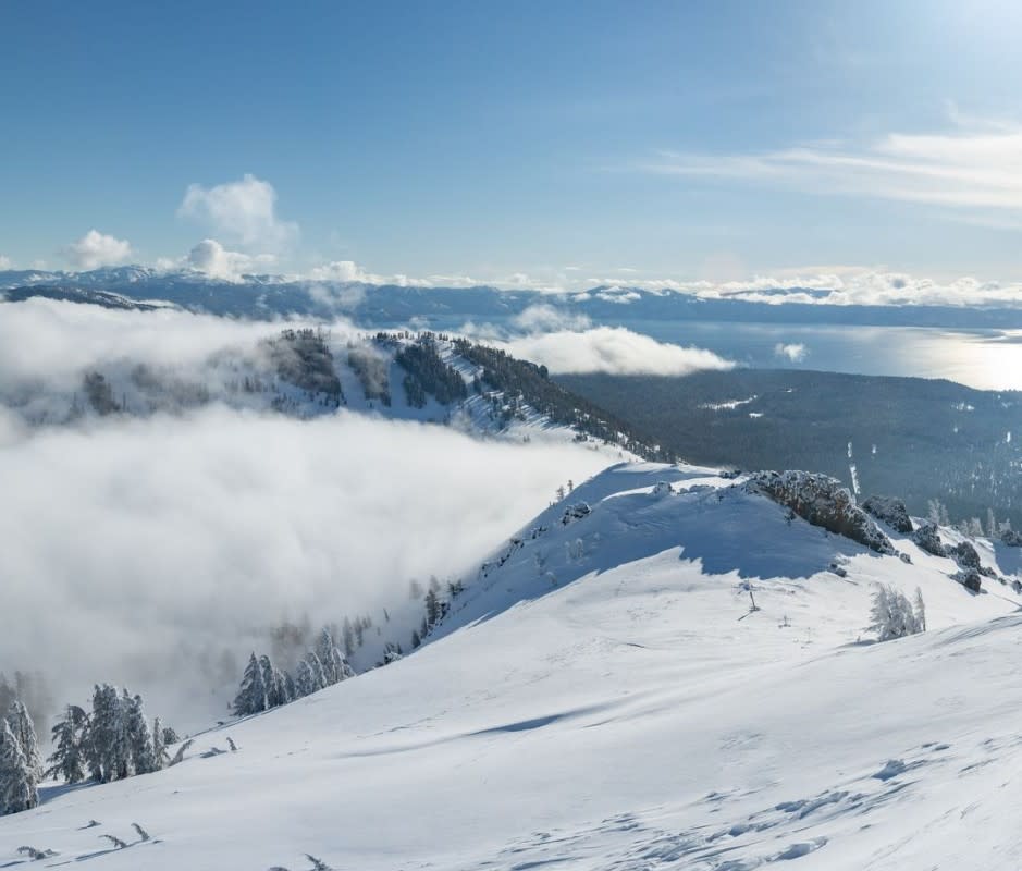 Palisades Tahoe (formerly Squaw Valley) is renowned for its steep 'n deep powder runs and Olympic pedigree as host of the 1960 Winter Games.<p>Courtesy of Palisades Tahoe</p>