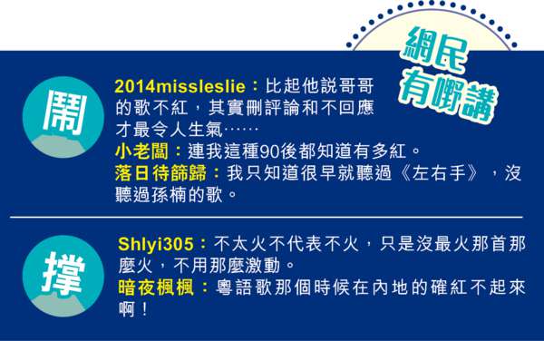 口出狂言踩《左右手》原唱唔紅 孫楠遭中港哥迷怒轟腦殘