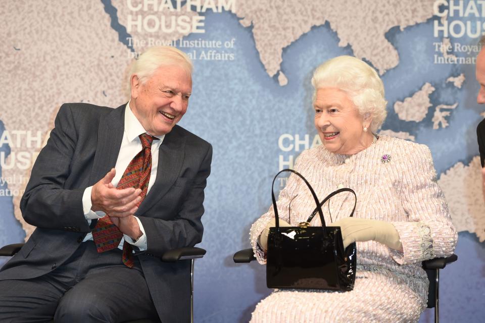 The Queen and Sir David Attenborough in 2019 (PA Archive)