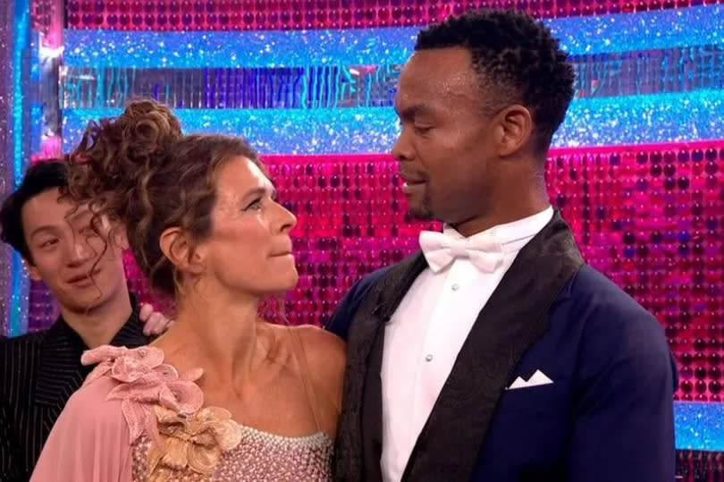 Johannes with Annabel Croft on the 2023 series of Strictly Come Dancing