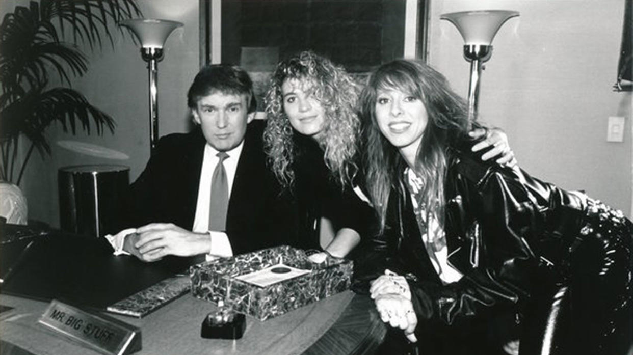  Donald Trump with Precious Metal's Janet Robin and Leslie Knauer. 