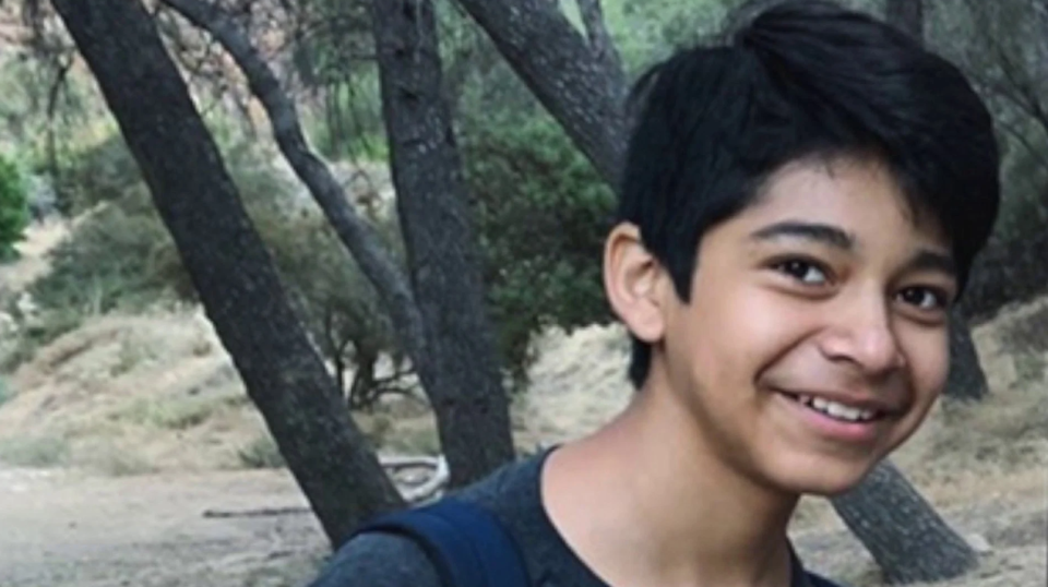 California teenager Diego (pictured) was declared 'clinically dead' a week after being assaulted at Landmark Middle School.