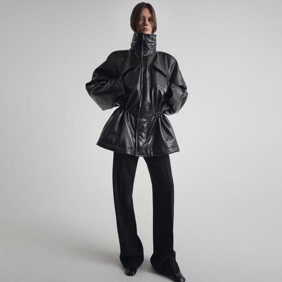 Phoebe Philo padded jacket with gathered waist