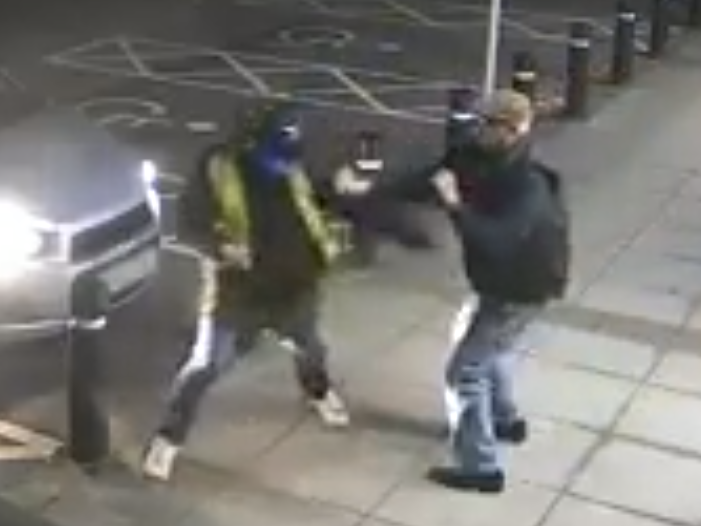 A pensioner has succesfully fought off a mugger at a cash machine: South Wales Police