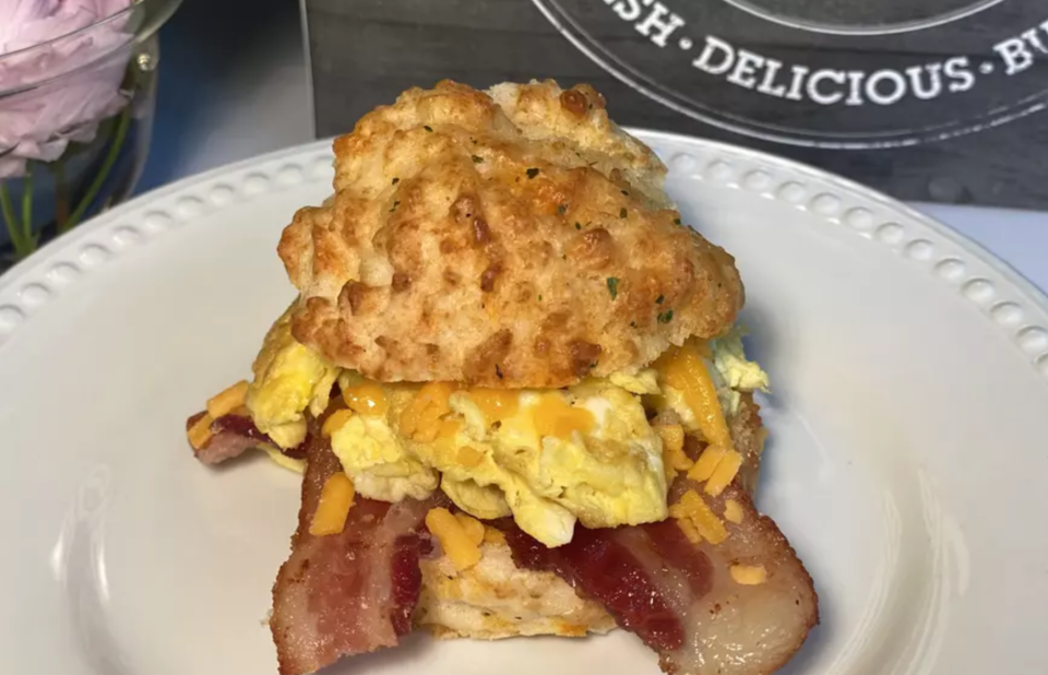 Red Lobster Cheddar Bay Biscuit Bacon, Egg and Cheese