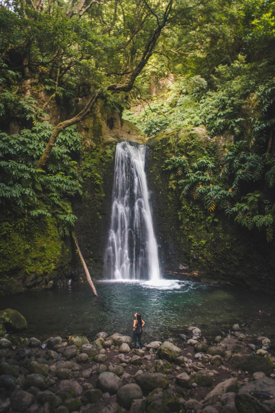 Take a refreshing dip in the waterfall