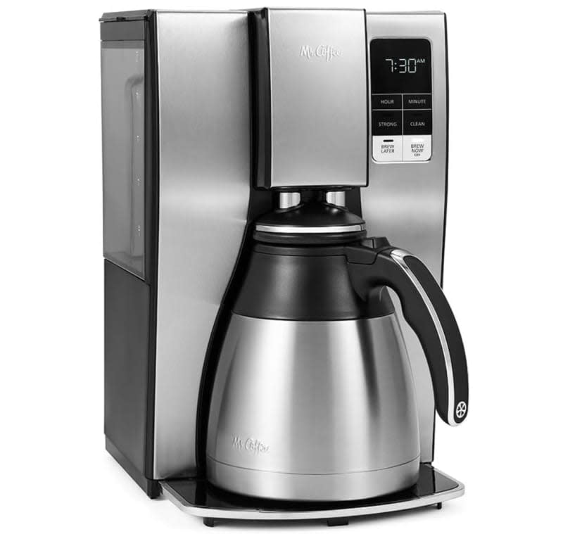 Mr. Coffee 10 Cup Thermal Programmable Coffeemaker, Stainless Steel