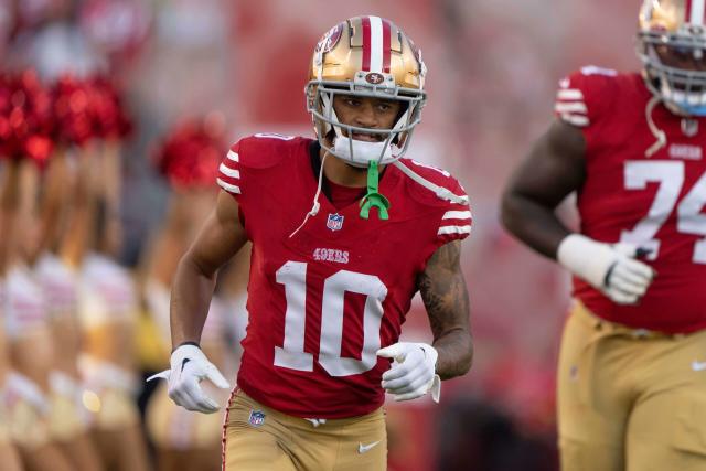 Thursday Night Football: Niners WR Brandon Aiyuk (shoulder) out vs. Giants  - Yahoo Sports