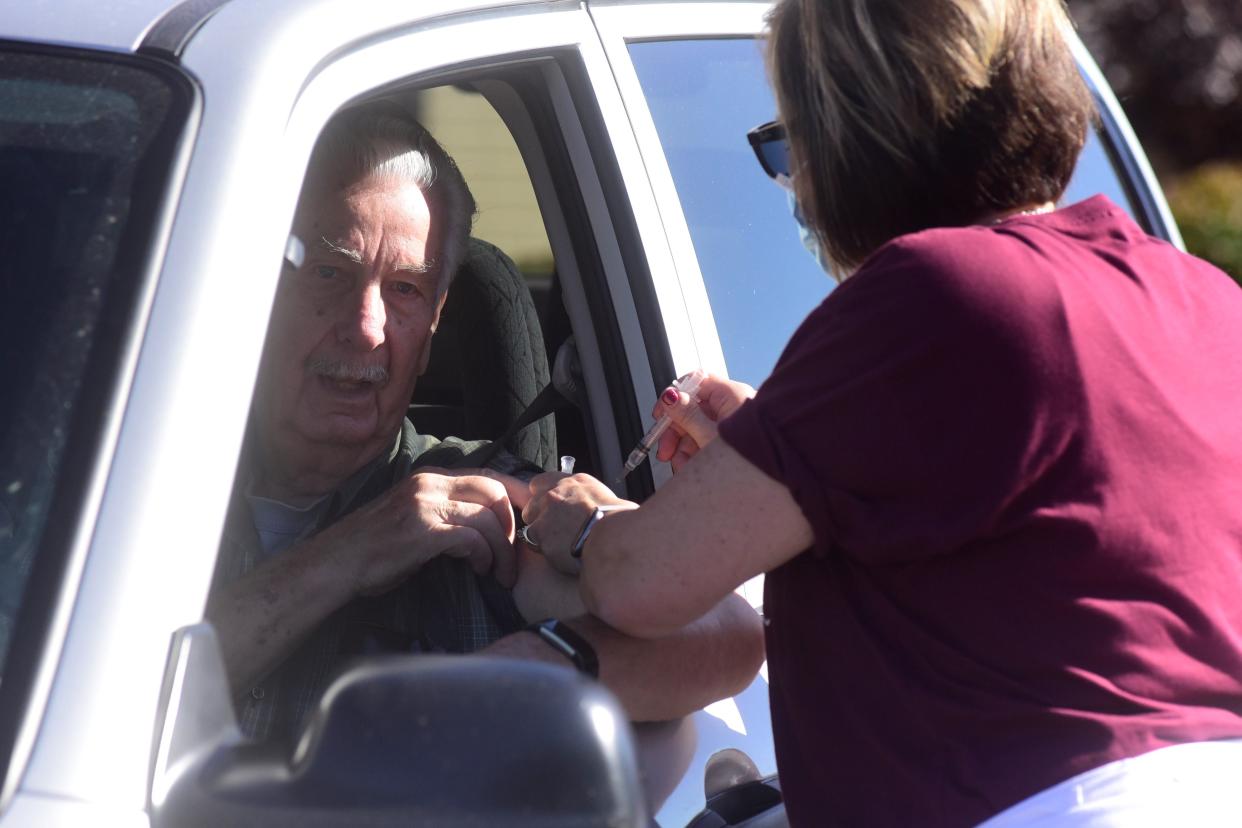Nearly 100 patients received a flu shot during a 2021 drive-thru clinic at Crawford County Public Health. This year's drive-thru vaccination clinic will be Oct. 11.