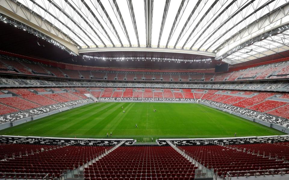  Al Bayt stadium interior - REUTERS/Kai Pfaffenbach