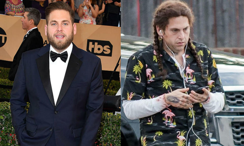 <p>Jonah Hill rocks dreadlocks and some serious weight loss for his leading role in the Netflix series Maniac </p>
